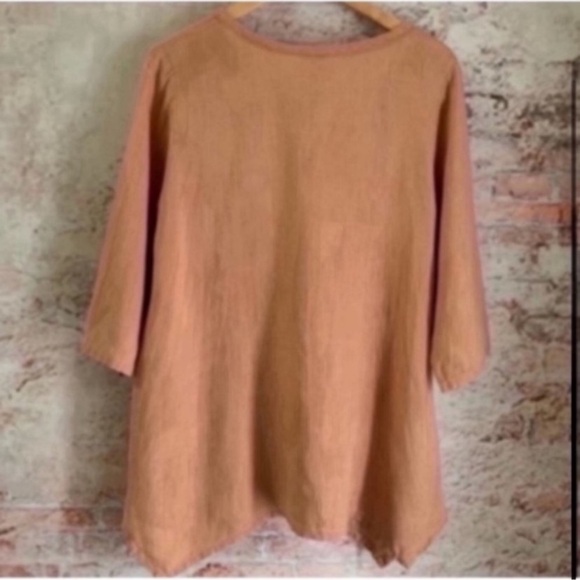 Heart’s Desire by Mary Grace Linen Lagenlook Top - Picture 5 of 7